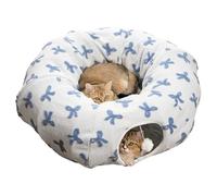 Genérico Cat Tunnel Bed - 2-in-1 Plush Foldable | Cat Bed Tunnels Cave House For Enrichment and Boredom, Play Tunnels For Indoor Pet Kitten, Durable; Perfect For Active Play and Feline Instincts