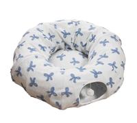 Genérico Cat Tunnel Bed | 2-in-1 Plush Foldable Deformable Non-Slip | Cat Bed Tunnel Cave House,for Enrichment Boredom Sleep Play Pet Kitten Indoor Home Living Room Balcony