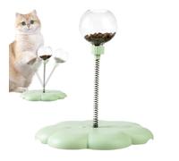 Genérico Cat Turntable Toy with Detachable Leaking Ball, Interactive Play Spring Rod, Funny Food Leak Balls and Pet Treat Balls, Perfect for Indoor Cats Entertainment