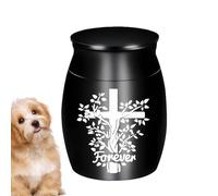 Genérico Cat Urns Holder - Ashes Jar for Pets | Aluminum Alloy with Keepsake Design, Cremation Remembrance Container for Funeral, Home, Outdoor, Grave, Memorial, Dogs and Cats, Portable Storage