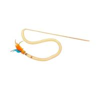 Generico Cat Wand - 60 cm Squeaky Kitten Teaser Pole With father Attachments, Snake Mesh Interactive Toy, Flexible Play Stick | Exercise Hunting Entertainment Tool For Indoor Cats Boredom Relief Use