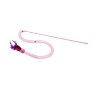 Genérico Cat Wand,Squeaky Teaser Wand with Feathers - Snake Shape Mesh Interactive Toys for Cats - for Play, Exercise, Hunting, Boredom, Entertainment