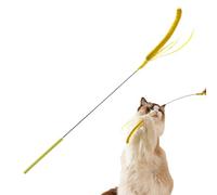 Generico Cat Wand Toy - 19 inches Play | ABS Pet - Flexible ABS cats wand toy with polyester fiber steel wire design helps indoor cat reduces boredom and keeps cats active playful pet gift