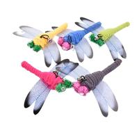 Genérico Cat Wand Toy Attachments - Plush 12x15cm | Dragonfly Cat Teaser Replacement Head | Interactive Cats Toy Parts For Wand Toys, Exercise, Hunting Instinct, Indoor Entertainment