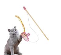 Genérico Cat Wand Toy | Funny Teaser Stick Wand Pole | Interactive Cat Toy | Indoor Play Boredom Stimulation Exercise Entertainment