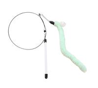 Genérico Cat Wand Toy, Interactive Cat String Feather Stick, 31.5x0.59in Teasing Stick with Bell Sound, Fun Pet Supplies for Indoor Kitten, Engaging Exercise, Play
