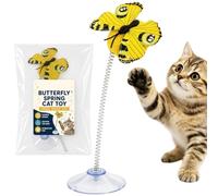 Genérico Cat Wand Toys, Interactive Spring, 3 Speed Suction Cup Teaser