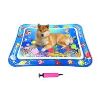 Genérico Cat Water Bed Play Mat - 25.98x18.5 Inches Water Mat for Cats | Pet Wâter Sensory Mats Cats Toy | Non-Slip Inflatable Cooling Pad with Pump | Interactive Animals Bed for Puppy Dogs