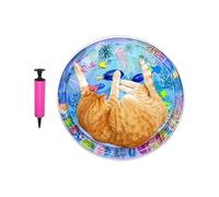 Genérico Cat Water Bed Play Mat - Sensory Water Pad with Inflatable Pump,Pet Cooling Cushion Thickened Baby Crawling Pad for Floor Boredom Daily Travel Hot Weather Home Outdoor