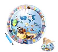 Genérico Cat Water Mat, Cooling Water Bed, Portable Comfortable Engaging Sensory, Interactive Sensory Pad for Indoor, Outdoor Play, Relaxation, Cats, Summer Days