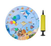 Genérico Cat Water Mat, Inflatable Cooling Play Pad, Thickened Leakproof Design, Interactive Cat Toy with Fun Animal Prints, Refreshing Summer Activity, Perfect for Pet Enrichment