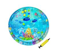 Genérico Cat Water Play Mat, 105cm Cat Sensory Mat Pet Water Bed with Interactive Cooling Pad, Thickened Design with Air Pump, Kitten Accessories for Summer, Kids, Dogs