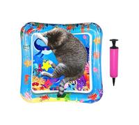 Genérico Cat Water Play Mat, Interactive Pet Water Pad, Foldable Washable Sensory Mat, AntiLeak Sturdy PVC Material, Large Lightweight Design for Indoor Outdoor Summer, 21.26x21.26in