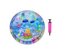 Genérico Cat Water Sensory Mat - 105cm Cat Water Pad with Inflatable Pump | Easy To Handle Pet Cooling Cushion Thickened Baby Crawling Pad For Floor Boredom Daily Travel Hot Weather Home Outdoor