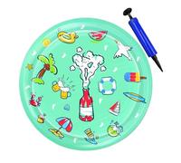 Genérico Cat Water Sensory Play Mat, Pet Cooling Cushion, Interactive Water, Sturdy Splash Pad Design, Enrichment Toy for Pool, Playground, Outdoors, Indoors, Gym Use, 39.37 Inches