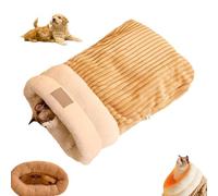 Genérico Cat Winter Sleeping Bag, Cat Sleeping Bag, 360°Wrap Comfortable Pet Snuggle Sack, Soft Plush Large Cat Sack Self Warm Cat Bed For Dog, Cat, Winter Warm Sleeping Bag, Plush Soft Pet Bed (C)