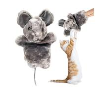 Genérico Cat Wrestling Toy Puppet, Mice Shape Puppet for Cats, Interactive Wrestler Glove, Boredom Relief, Pet Enrichment Toy, (Material: Soft Plush), Ideal for Indoor Kittens and Playtime