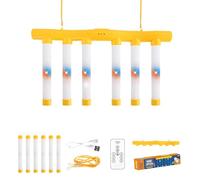 Genérico Catching Sticks Game, Hand Eye Coordination Reaction Training Toy,Reflex Challenge Game, 3 Adjustable Speed Catching Game, for Kids and Adults (Light - Yellow)