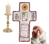 Genérico Catholic Pocket Prayer Shrine | Portable Prayer Quilt, Devotional Ornament, Religious Accessory with Classic Style, Handcrafted Decoration For Christmas and Dining