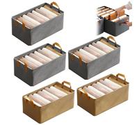 Genérico Cation Multi-Functional Folding Wardrobe, Pickelect Storage Boxes, Stackable Shelf Storage Baskets, Ultra Space Clothes Drawer Organizer Closet with Handle (5pcs-D)
