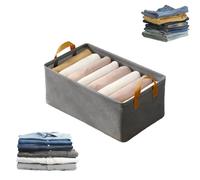 Genérico Cation Multi-Functional Folding Wardrobe, Pickelect Storage Boxes, Wardrobe Pants Storage Container, Ultra Space Clothes Drawer Organizer Closet, Stackable Storages Box for Clothes (Grey)