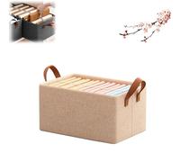 Genérico Cation Multi-Functional Folding Wardrobe, Ultra Space Clothes Drawer Organizer Closet with Cationic Steel Frame Storage Box Handle for Home Organizer (Beige,L)