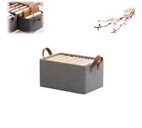 Genérico Cation Multi-Functional Folding Wardrobe, Ultra Space Clothes Drawer Organizer Closet with Cationic Steel Frame Storage Box Handle for Home Organizer (Grey,S)