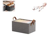 Genérico Cation Multi-Functional Folding Wardrobe, Ultra Space Clothes Drawer Organizer Closet with Cationic Steel Frame Storage Box Handle for Home Organizer (Grey,M)