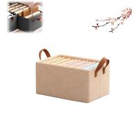 Genérico Cation Multi-Functional Folding Wardrobe, Ultra Space Clothes Drawer Organizer Closet with Cationic Steel Frame Storage Box Handle for Home Organizer (Beige,S)