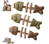 Genérico Catnip and Silvervine Chew Toys for Cats, Natural Cat Chew Toy and Silvervine Catnips Teeth Cleaning Stick, Catnip Silvervines Chew for Kittens (A)