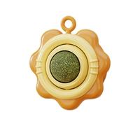 Genérico Catnip Balls - 360° Rotating Lick Toy, Wall-Mount Enrichment Treat, Self-Entertainment Grooming Aid, Stimulating Activity Ball for Indoor, Cats, Play Boredom, Natural Catnip Green