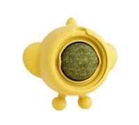 Genérico Catnip Balls, Interactive Cat Chew Toy, 3.31x3.07x1.54 Inches Rotating Catnip Wall, Lick-Safe Healthy Kitten Dish Plaything, Teeth Cleaning for Wall, Door, Pet Play