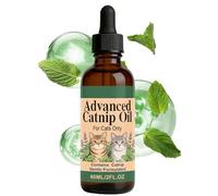 Genérico Catnip Calming Oil - Natural Cat Relaxation Drops, 60ml Stress Relief Formula for Reduction and Behavior Support During Travel Vet Visits Grooming and Loud Environments Safe Pet