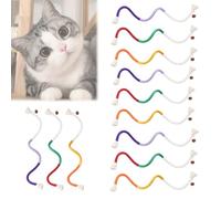 Genérico Catnip-Infused Organic Cotton Chew Rope Toys for Cats, Catnip Toys for Cats Rope Chew Toy & for Teeth Cleaning (9 pcs)