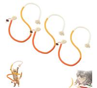 Genérico Catnip-Infused Organic Cotton Chew Rope Toys for Cats, Cotton Cat Chew Ropes Toy & for Teeth Cleaning with Catnip, for All Breeds 28 Inches String (3PCS*C)