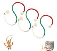 Genérico Catnip-Infused Organic Cotton Chew Rope Toys for Cats, Cotton Cat Chew Ropes Toy & for Teeth Cleaning with Catnip, for All Breeds 28 Inches String (3PCS*A)