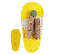Genérico Catnip Toy Slipper Shape - Natural Loofah Interactive Play for Cats Dogs | Plant Fiber Texture with Enrichment Chewing Toy, Chew for Pets Home Travel Training Entertainment