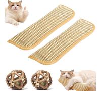 Genérico Catnip Toys - Catnip Infused Pillow, Cat Nip Pillow Scratching Pad for Cats, Bite Resistant Kitten Teething Toys for Kittens Teething, Chewing and Anxiety Relief (2PCS)