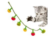 Genérico Catnip Toys Indoor Cats, Plush Kitten Rope Toy, 18.9 Inch Interactive Companion with Bell and Crinkle Sound, Catnip-Filled Toy for Travel Living Room Bedroom Park Play, Green