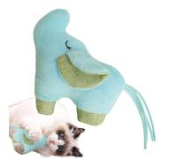 Genérico Catnip Toys, Pet Supplies Teaser Elephant Plush For Indoor, Crinkle Sound Cat Toys Teething Games, Kitten Chew Scratching Stimulation Enrichment Play Hunting Boredom