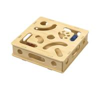 Genérico Cats Puzzle, Kitten Maze Game, 11.02x11.02x2.76 Inches Compact Design Interactive Bell Teaser and Mental Stimulation Board, Cat Activity Toy for Energy Reliever, Play Home Alone, Indoor