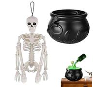 Genérico Cauldron Bowl, Halloween Kitchen Decoration, 480g Festival Party Container, Witch-Themed Table Accessory Prop, for Indoor Outdoor Room House Offices Classroom Summer Ghost Events Setup