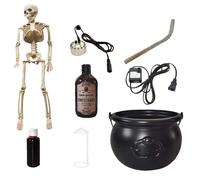 Genérico Cauldron Halloween Decor, Floating Potion Bottles, 7,87 in Diffuser Spooky Prop, Festive Light Up Feature, Authentic Decorative Design for Kitchen, Yard, Garden, Mantel, Indoor Room, Table
