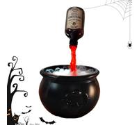 Genérico Cauldron Halloween Decor, Floating Potion Bottles, 7,87 in Diffuser Spooky Prop, Festive Light Up Feature, Authentic Decorative Design for Kitchen, Yard, Garden, Mantel, Indoor Room, Table