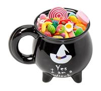 Genérico Cauldron Mug - 5.12 inch Halloween Witch Brew Mug Beverage Cup, Spooky Drinkware for Hot or Cold Drinks, Tea, Latte, Juice, Ideal for Tabletop, Kitchen, Office, Holiday, Birthday, Adults