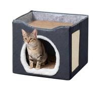 Genérico Cave - Breathable Semi Enclosed Cat Nest, Large Pet Bed Shelter, Outdoor Indoor Comfort Solution for Kitten Garden Yard Barn Porch, Small Medium Large Pet Item, Multi Color