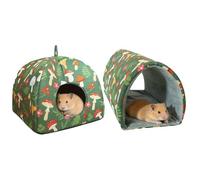 Genérico Caverna para hámster, 2 Habitaciones, hogar Suave cálido y para Chinchilla y hámster, hábitat casa y para pequeños Animales, para Hurones Chinchillas conejitos pequeños Animales