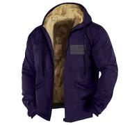 Genérico Cazadoras de Hombre, Casual Caliente Bomber Calefactable Lana Largos Larga Sherpa Ultraligero Trabajo Winter Plumon Invierno, Chaqueta Montaña Hombre, Abrigo Largo, 7XL