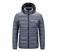 Genérico Cazadoras Hombre Invierno Plumas, Chaquetón Hombre Invierno,Ropa De AlgodóN para Hombre Ropa Acanalada Modelos Informales con Capucha para JóVenes OtoñO E Invierno