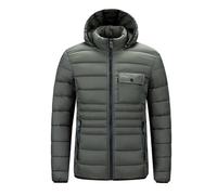 Genérico Cazadoras Hombre Invierno Plumas, Chaquetón Hombre Invierno,Ropa De AlgodóN para Hombre Ropa Acanalada Modelos Informales con Capucha para JóVenes OtoñO E Invierno